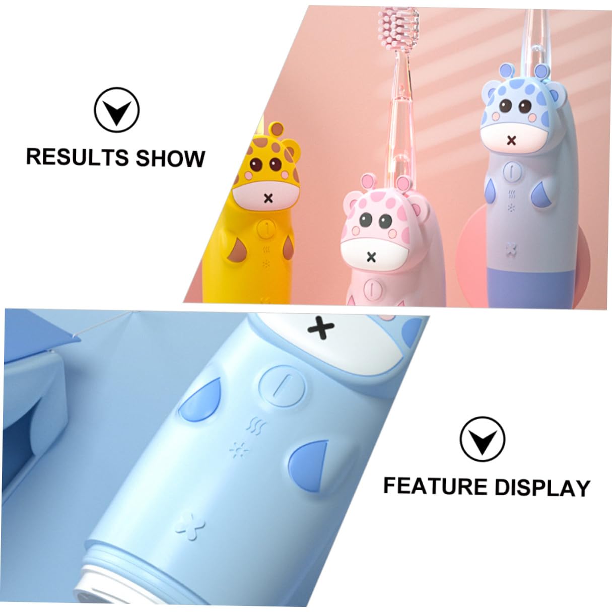 Cepillo de Dientes Eléctrico Sónico con Velocidad Ajustable para Niños Silicona y Pc Adecuado para Cuidado Dental Infantil Diario