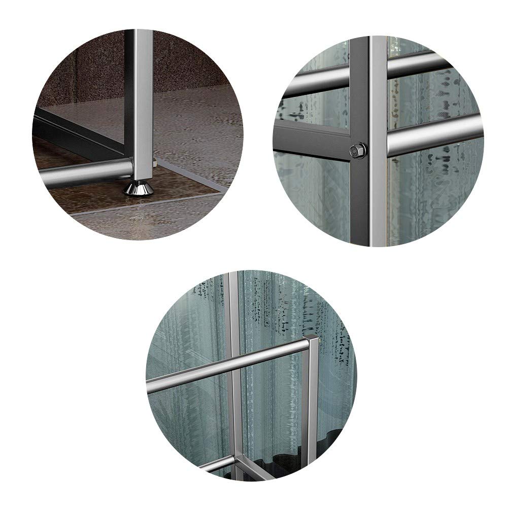 GuyAna Portasciugamani da Bagno autoportante in Metallo, portasciugamani Alto in Ferro, Resistente alla ruggine, Facile da montare/oro/85 x 20 x 110 cm (Bianco 75 x 20 x 110 cm)
