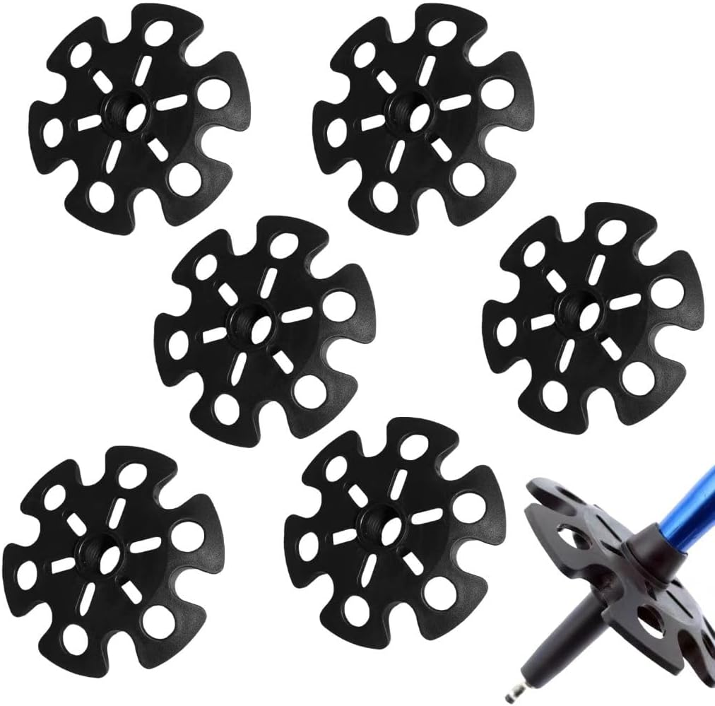 6 pcs Removable Mud Ski Basket Trekking Pole Snowflake Basket,Removable Mud Ski Basket Replacement Accessory for Hiking Poles 6 pcs Removable Mud Ski Basket Trekking Pole Snowflake Basket,Removable Mud Ski Basket Replacement Accessory for Hiking Poles