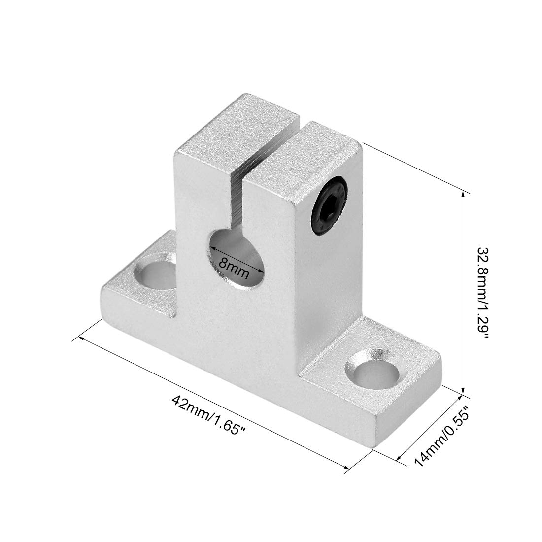 Sourcing Map Lineare Führungswelle, 2 Stück – 8 Mm Durchmesser X 100 Mm Länge, Verchromt & Gehärtet | Für 3D-Drucker & CNC