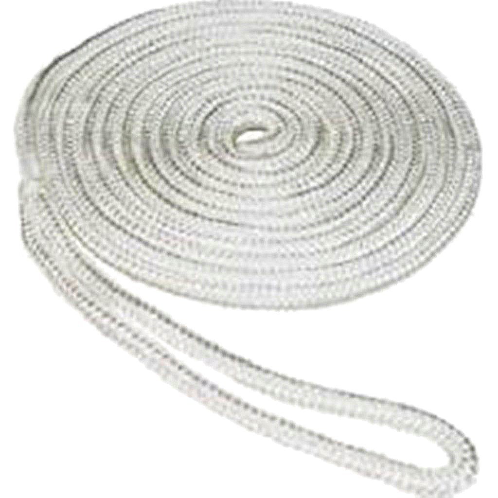 SeaSense Double Braid Nylon Dock Line, 1/2-Inch X 25-Foot, White