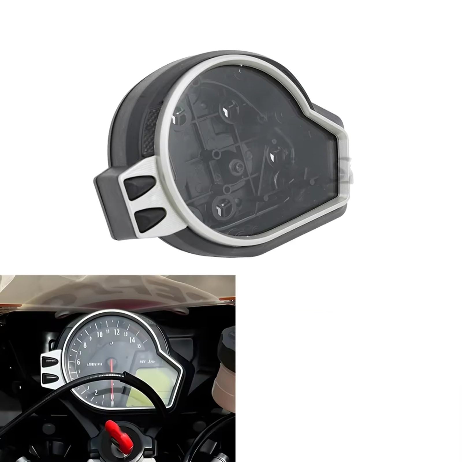 Carcassa Strumenti Compatibile con CBR1000RR 2008 2009 2010 2011 Moto Tachimetro Custodia Strumento Calibro Contachilometri