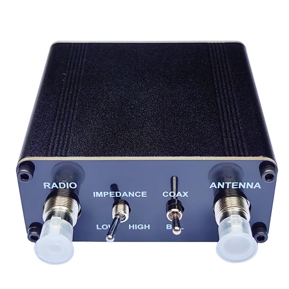 QRP Z-Match Manual Antenna Tuner 3-28 MHz Upgraded Version Tuner with Coaxial and Balanced Switch with BNC Adapter