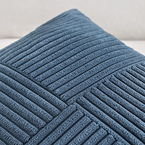 Fancy Homi 2 Packs Dusty Blue Decorative Throw Pillow Covers 18X18 Inch For Living Room Couch Bed thumb #2