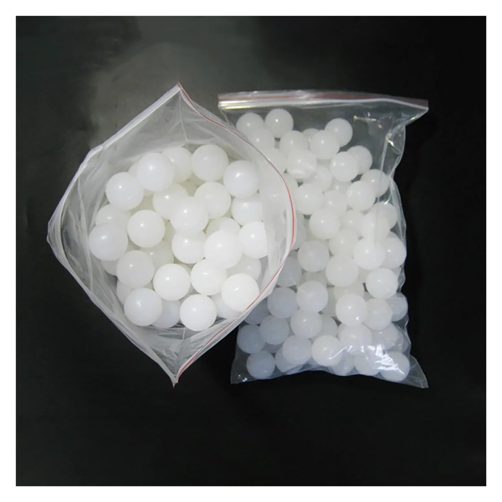 1-100 szt. Białe kulki z litego silikonu 1-70 mm okrągłe gumowe kulki uszczelniające(50mmx10pcs)