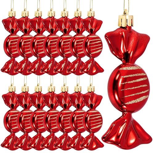 Süßigkeiten Weihnachten Deko, 15 Stück Zuckerstangen Ornamente...