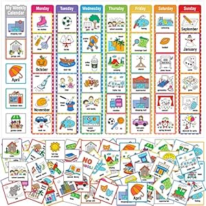 264 Piece Visual Schedule Cards &#8...