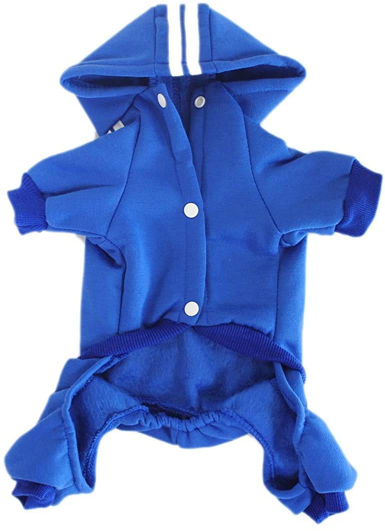 Hunde-Kapuzenpullover Mit Knöpfen – Fleece-Overall, Warm, Für Kleine Bis Große Hunde