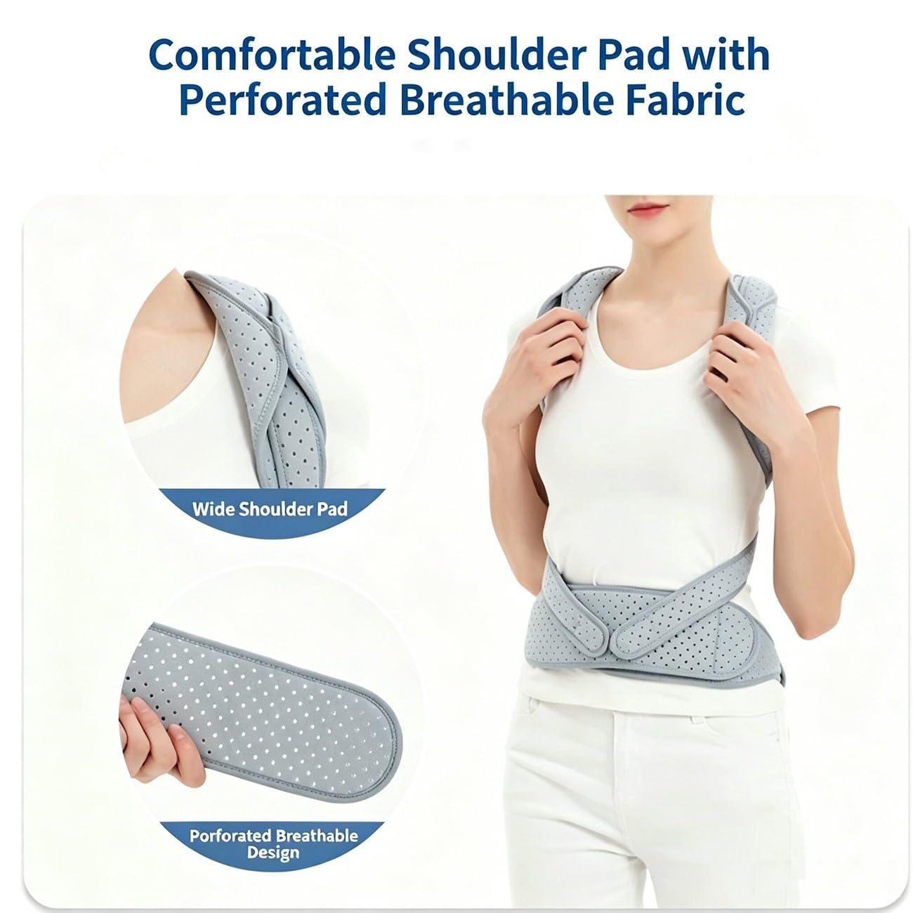 Corrector De Postura Dorsal Para Hombre Y Mujer, Faja De Soporte Ajustable
