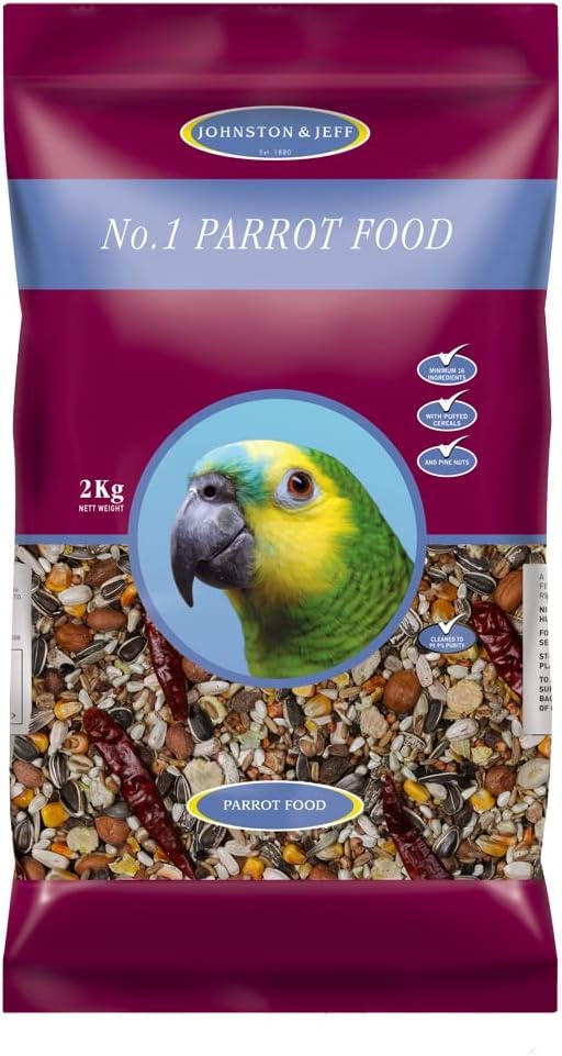 2kg Parrot Food Premium Parrot Seed Mix for Healthy Feeding, Treats,  and Bird Nutrition