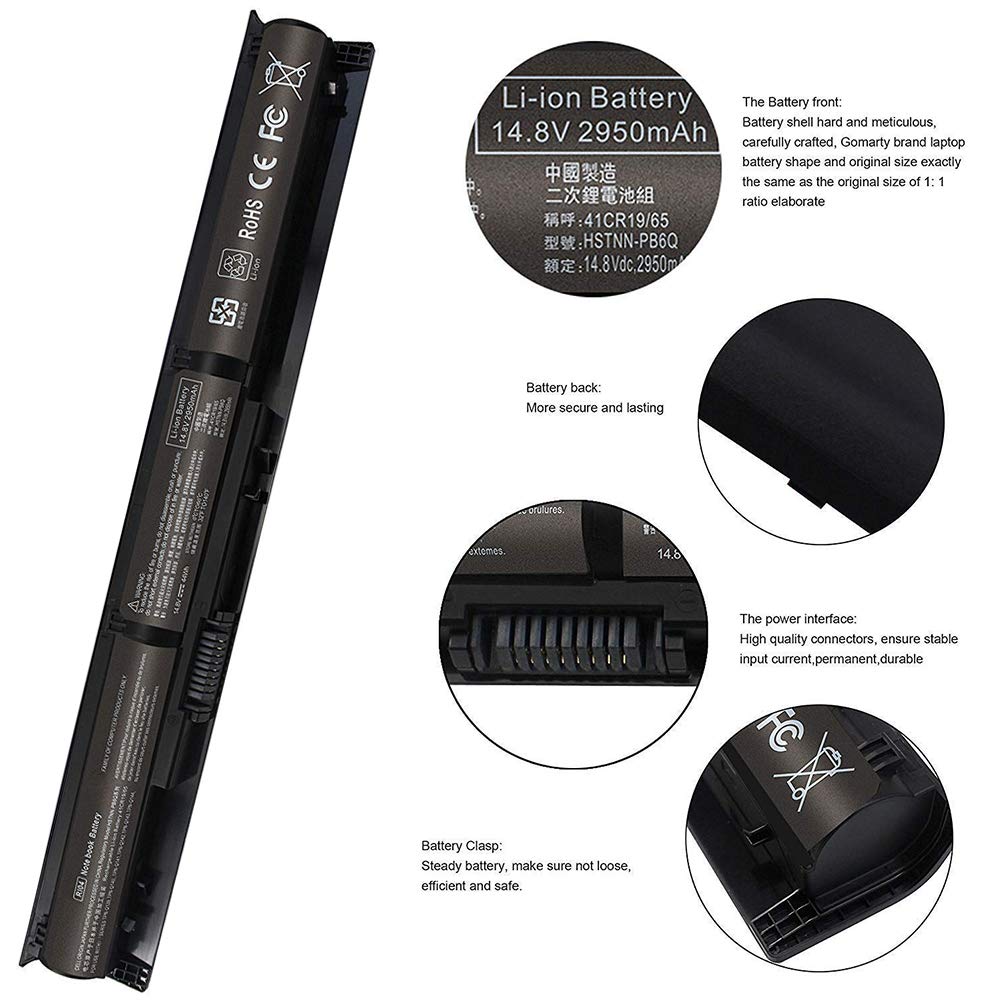 XITAIAN 14.8V 44Wh 2950mAh RI04 RI06XL Remplacement Batterie pour HP Envy 15-q001tx ProBook 450 455 470 G3 Series 805047-851 HSTNN-DB7B HSTNN-PB6Q HSTNN-Q94C HSTNN-Q95C HSTNN-Q97C P3G15AA
