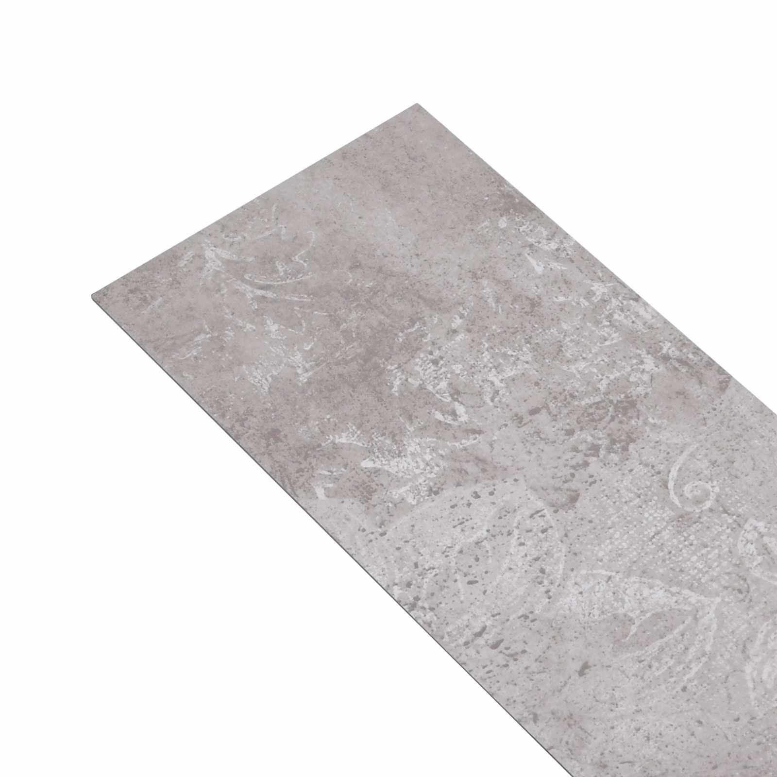 vidaXL Zelfklevende PCW płaskowniki płaskie, szarość, 30,5 x 61 cm, 28 st PCW