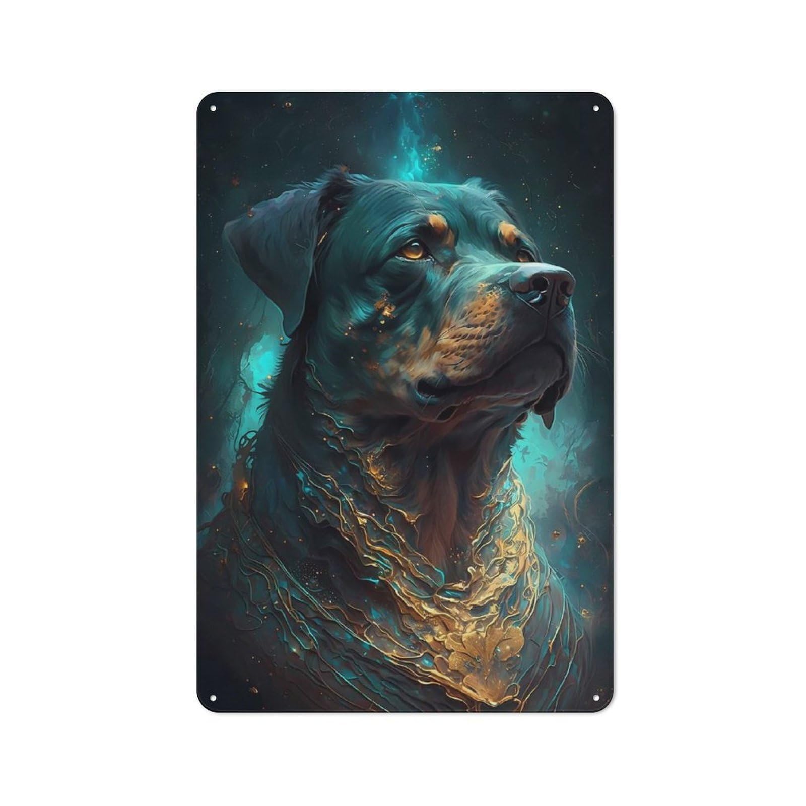 Rottweiler Dog Dream Vintage Metal Sign 30x20cm, Bistro Style Bistro Wall Plaque for Cafe, Bistro, Bakery Or Restaurant