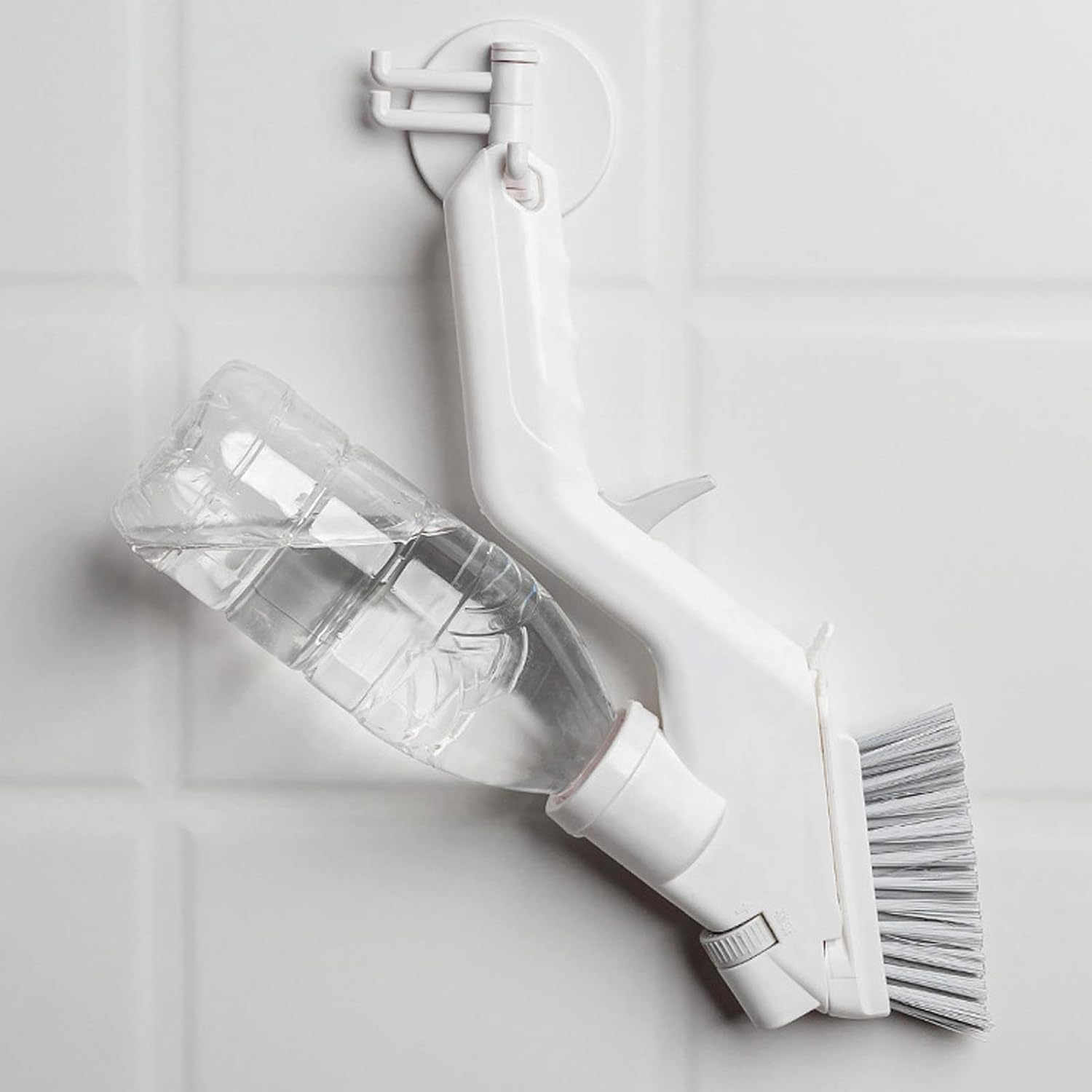 BLURISM Heavy-Duty 4-in-1 Cleaning Brush with Soap Dispenser – Interchangeable Scrub Brush, Sponge & Squeegee for Efficient Kitchen & Bathroom Cleaning-image-15