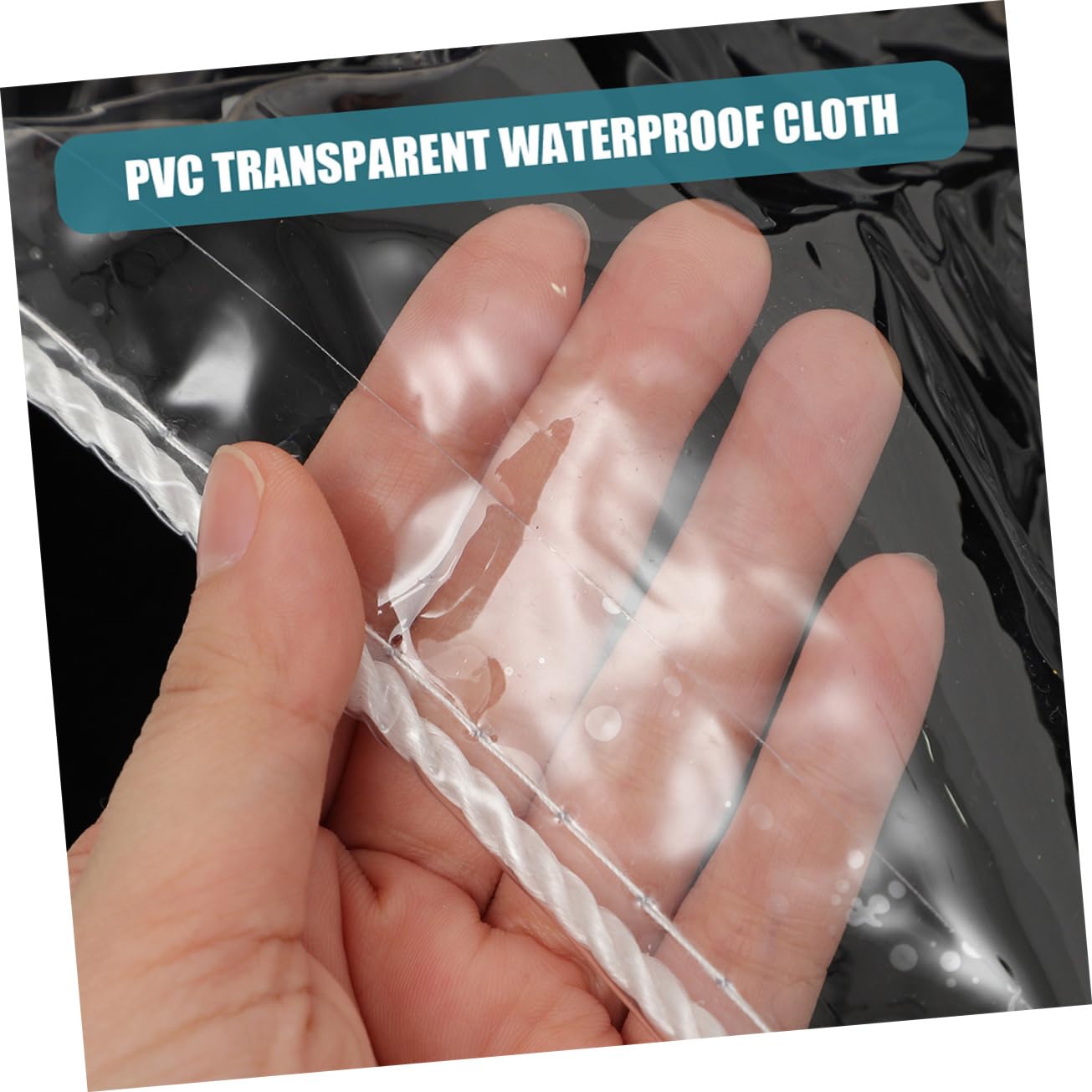 SUPVOX Clear PVC Tarp Heavy Duty Canopy for Outdoor Tent Camping Transparent Shelter for Gardens Balconies and Patios Lightweight and Design