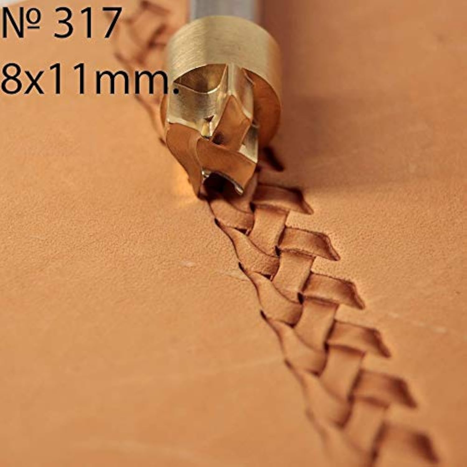 DandS ltd Leather Stamp Tool,Knitting, Professional Steel Craft Tool for Leatherworking, Embossing, Carving & Stamping Leather Projects, Belts Wallets
