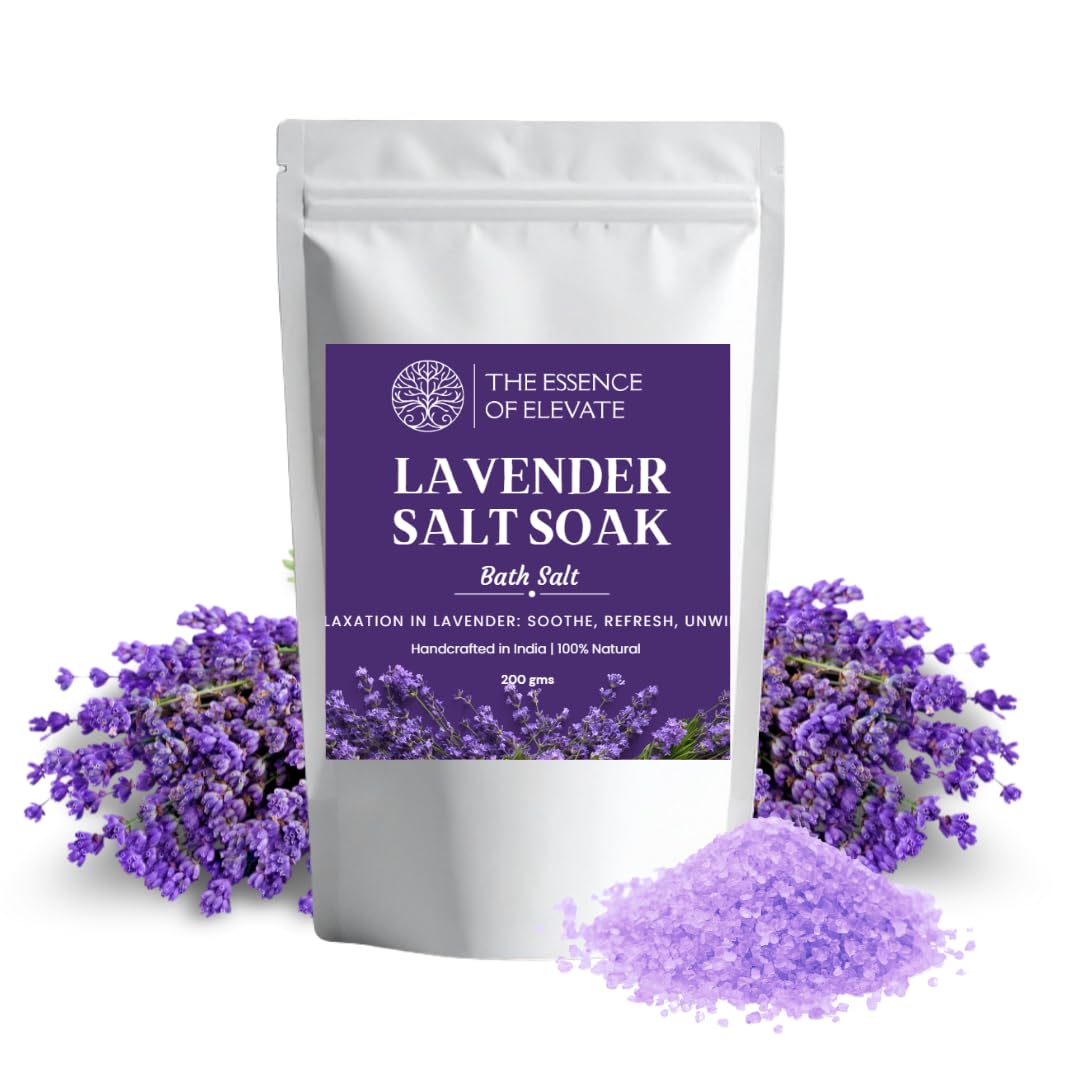 Elevate's Lavender Bath Salt – Pure Relaxation and Natural Wellness | Botanical Bath Salt with Lavender Essential Oil & Vitamin E | Handmade, Pure & Natural | Body & Foot Spa-image-21