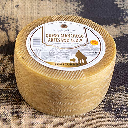 Queso Manchego Artesano D.O.P. Semicurado Fuente Lázaro Santa María del Campo Rus 3,2 kg