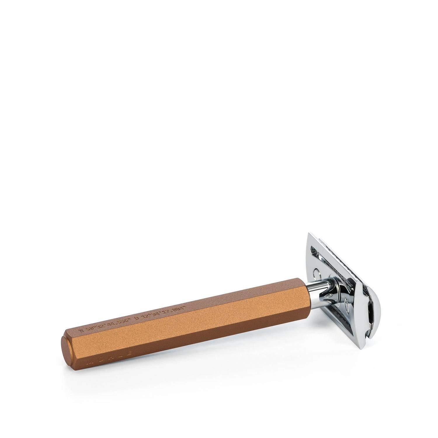 MHLE HEXAGON Bronze Safety Razor