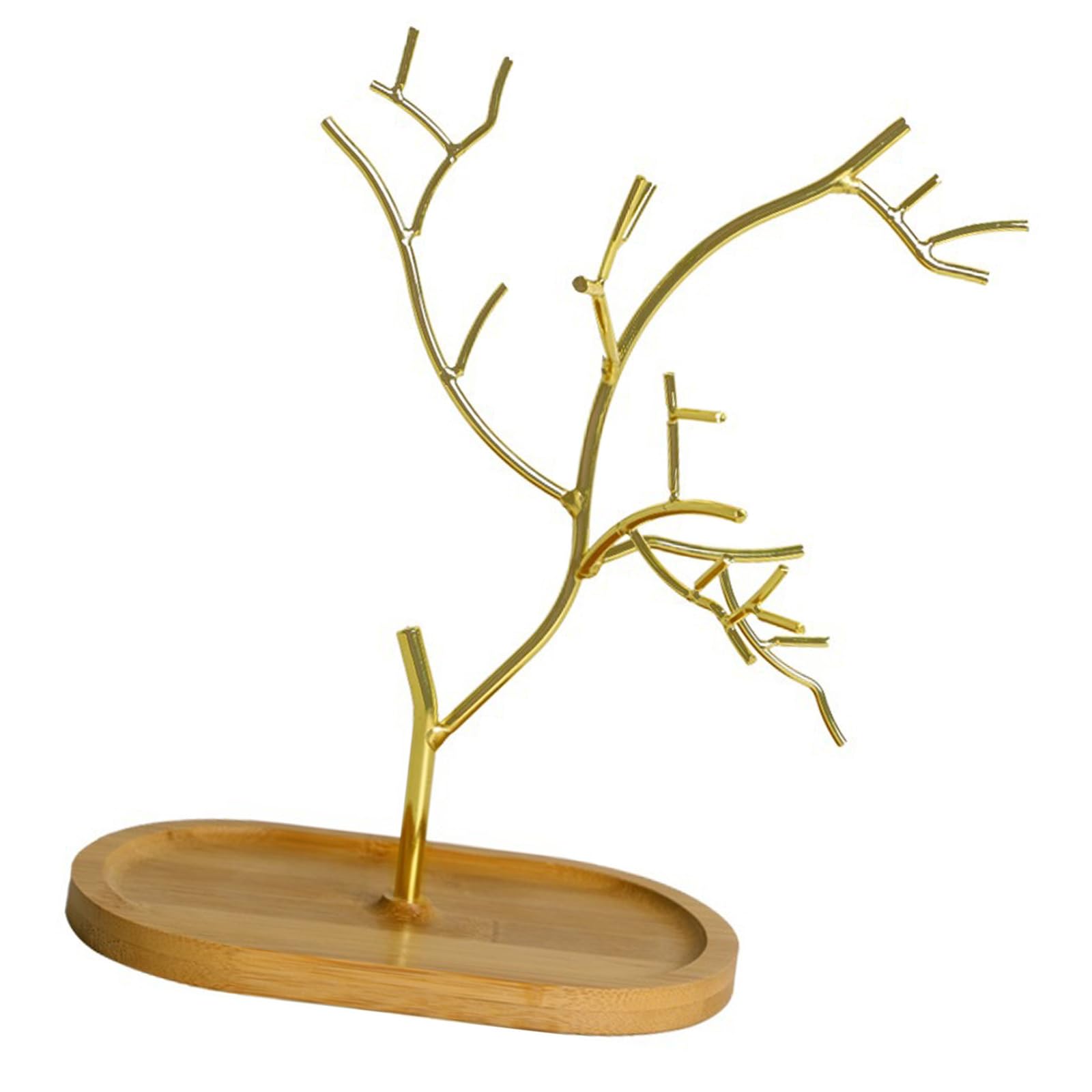 Support de collier en métal anti-nœud en forme d'arbre pour organiser vos longs sautoirs