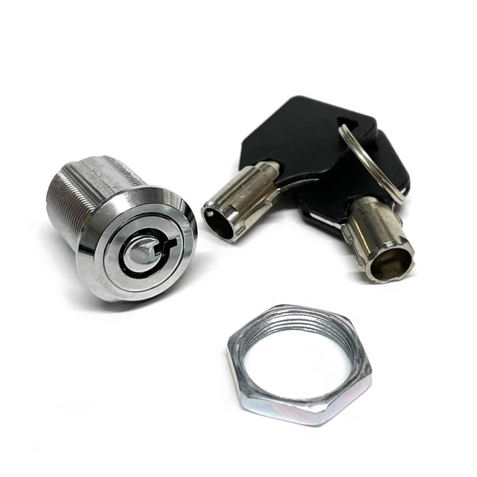 Serratura a pressione for armadietto tubolare M19 M24 for cassetta degli attrezzi, vetrina, armadietto, cassetto, distributore automatico di giochi, bancomat JA47, 1 pezzo(M19 Same key)