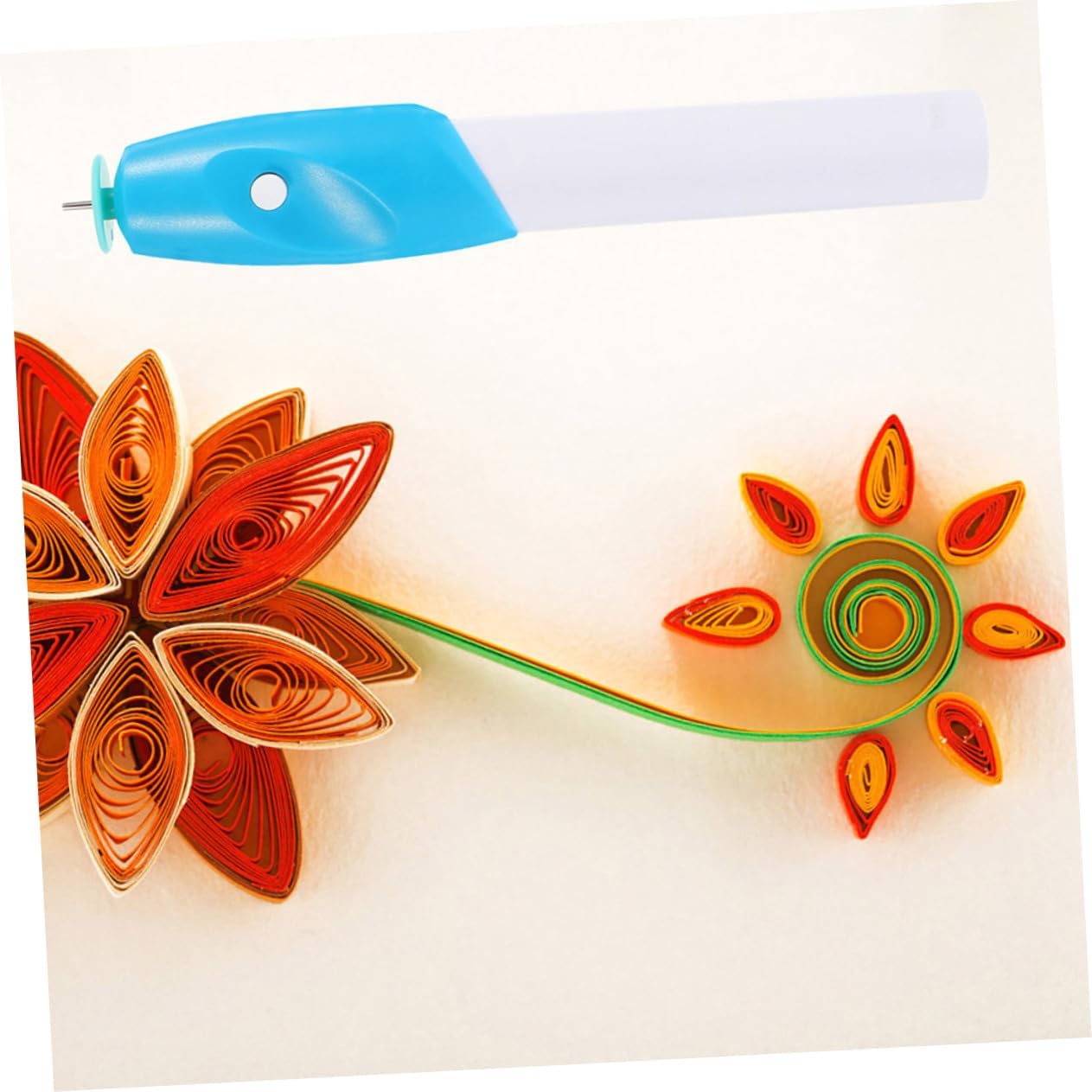 IWOWHERO 2pcs Portable Paper Quilling Pen DIY Craft Tool for Twirling Paper with Comfortable Grip for Art Projects and Handmade Gifts Electric Curling Device