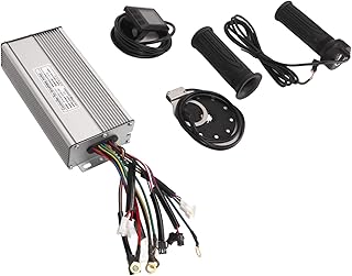 Changor 35A Sine Wave Controller, Lithium Battery Modification Throttle Handle Grips Power Assist Line Electric Bike LCD7C Display 1500W Motor for Folding Bicycle