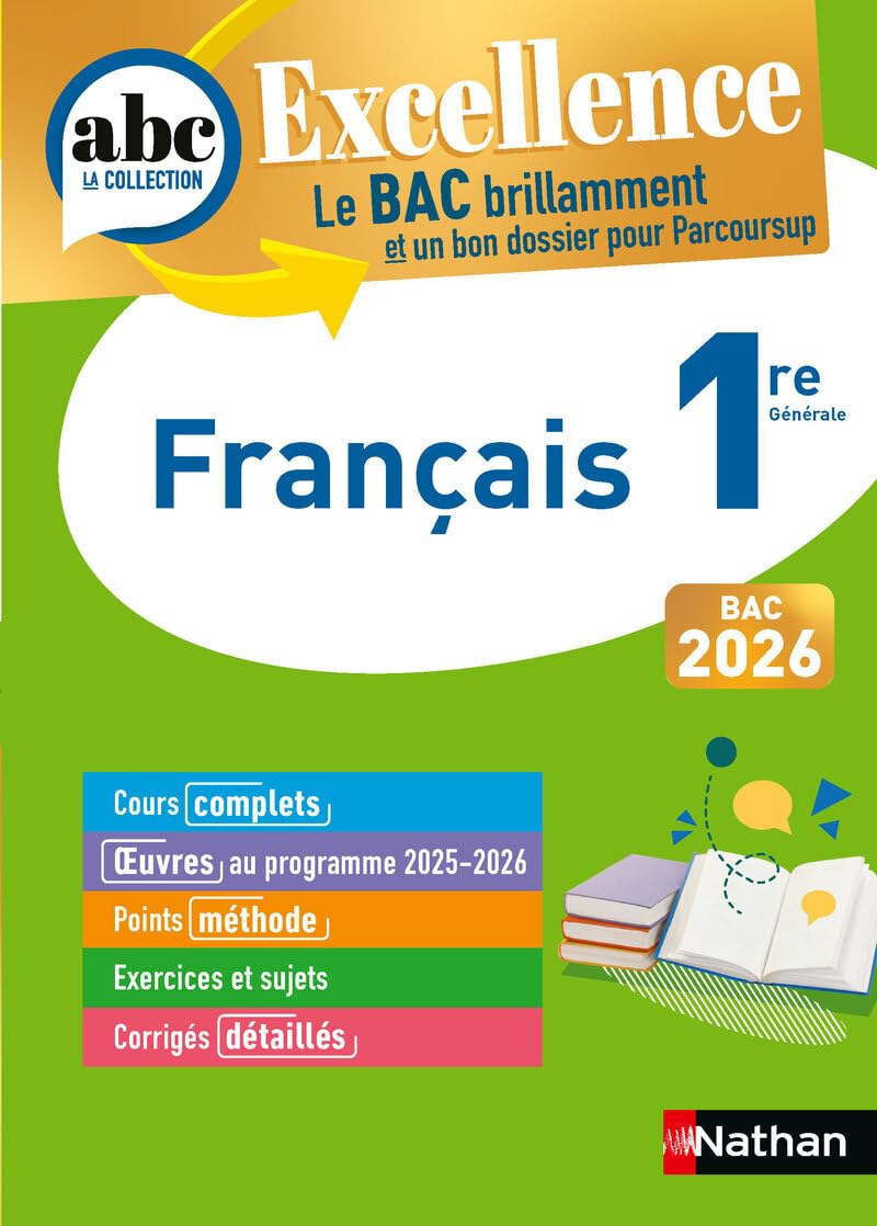 ABC BAC Excellence Français 1re 2026