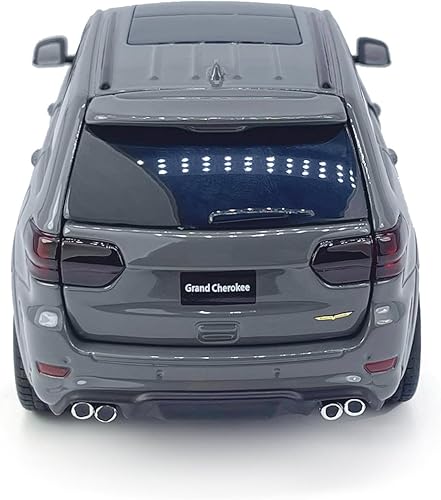Miniatura 9 de Grand Cherokee Trackhawk - Auto de juguete fundido a presión a presión a escala 132, vehículo SUV de metal fundido de aleación de zinc, sonido