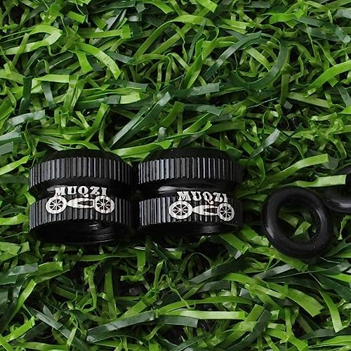 Image of 2PCS Bike Vacuum Tire Valve Nut, Bicyle Inner Tube Presta Valve Nuts with Sealed O Ring, for Mountain or Road Bikes Accessories