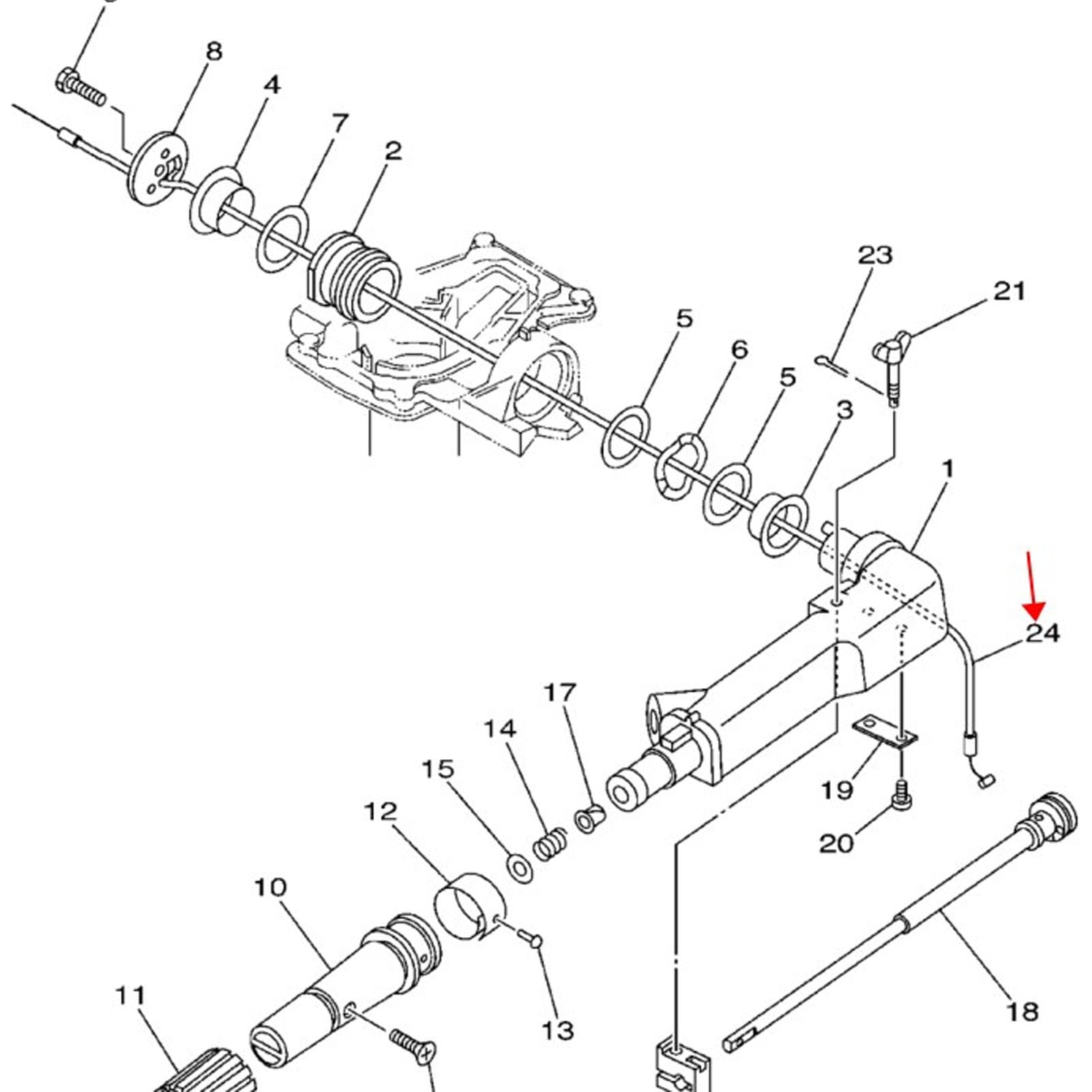 69M F6301 10 Boat Motor Control Throttle Cable, Boat Motor Control Cable, Fit for Outboard 4 Stroke F2.5A with Marine Throttle Shift Control Cable