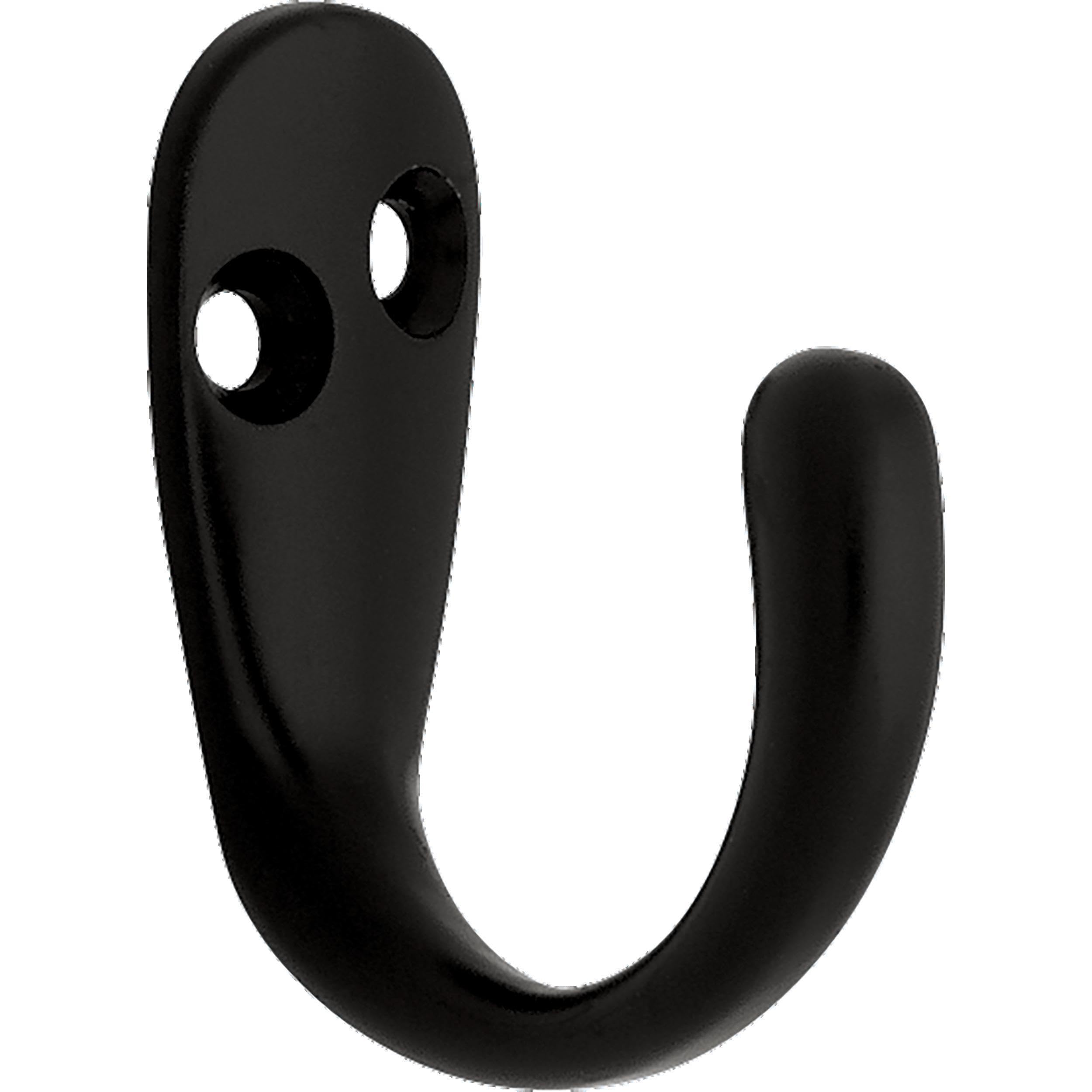 Franklin Brass B12093K-FB-C Single Prong Wall Hooks in Matte Black (10-Pack)