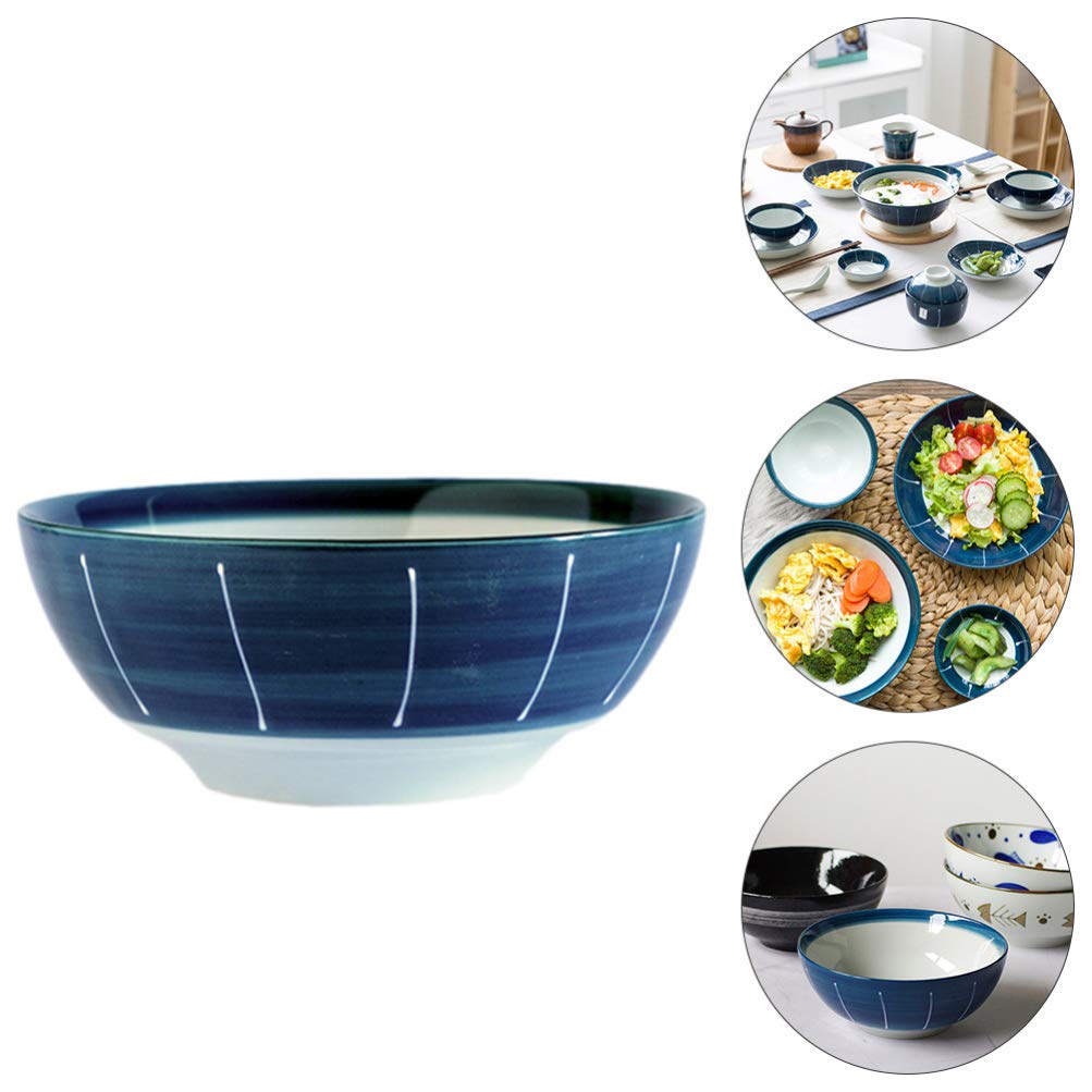 Cuencos de cerámica para Cereales, Cuenco de arroz japonés, Cuenco para Ensalada, Cuenco de Porcelana para Servir, Cuenco para Ramen, Cuenco para Sopa y Aperitivos