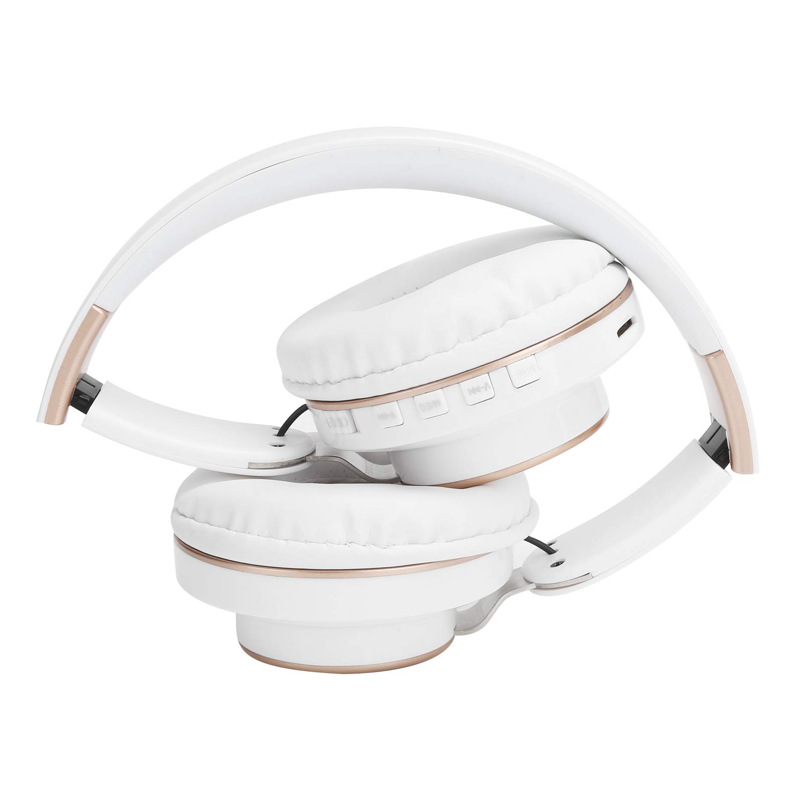 CHICIRIS 5.0 HiFi Over-Ear-Gaming-Kopfhörer mit Doppelter Rauschunterdrückung für Musikbegeisterte und Gamer, ABS-Material Wie Abgebildet (White)