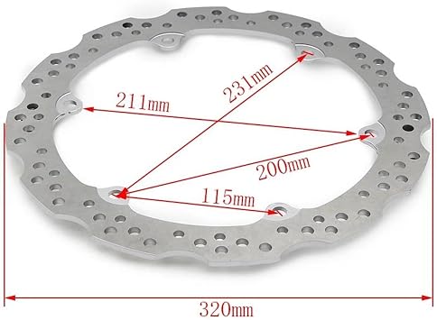 CB 500 FD FE FF CB 500 F FA ABS XA ABS CB 650 F FA ABS CBR 500 R Motorcycle Front Brake Disc Rotor motorcycle brake pads