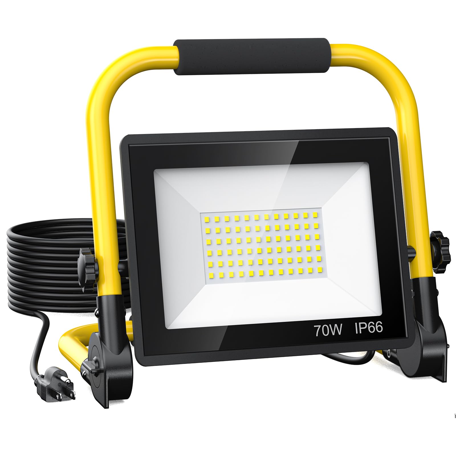10000 Lumen LED Work Light: Portable Work Light with 6FT Cord - IP66 Waterproof Flood for Indoor/Outdoor Job Site Workshop Construction Garage