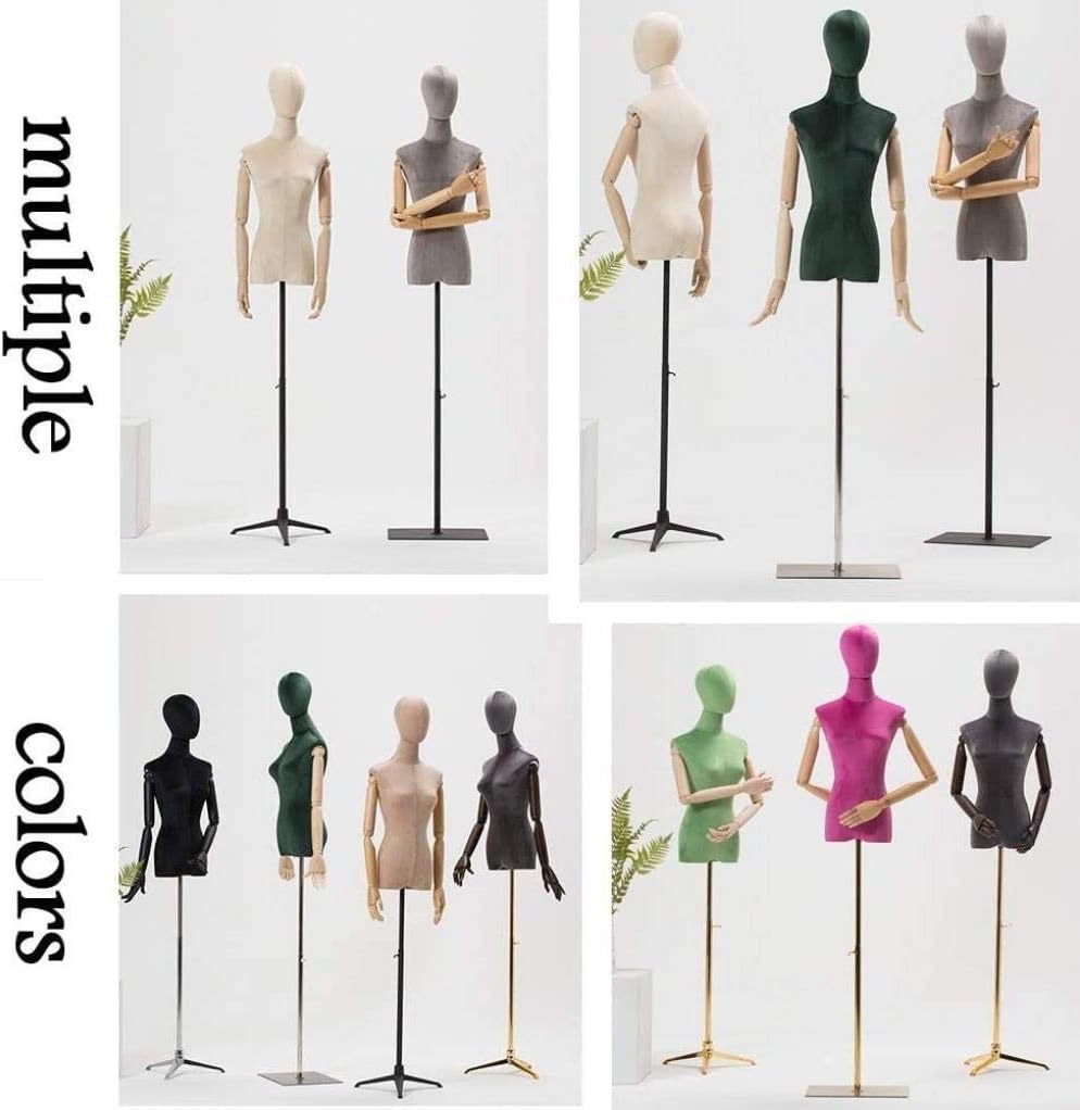 Professional Female Mannequin Torso Body Dress Form Designer Clothing Jewellery Display Stand Height Adjustable