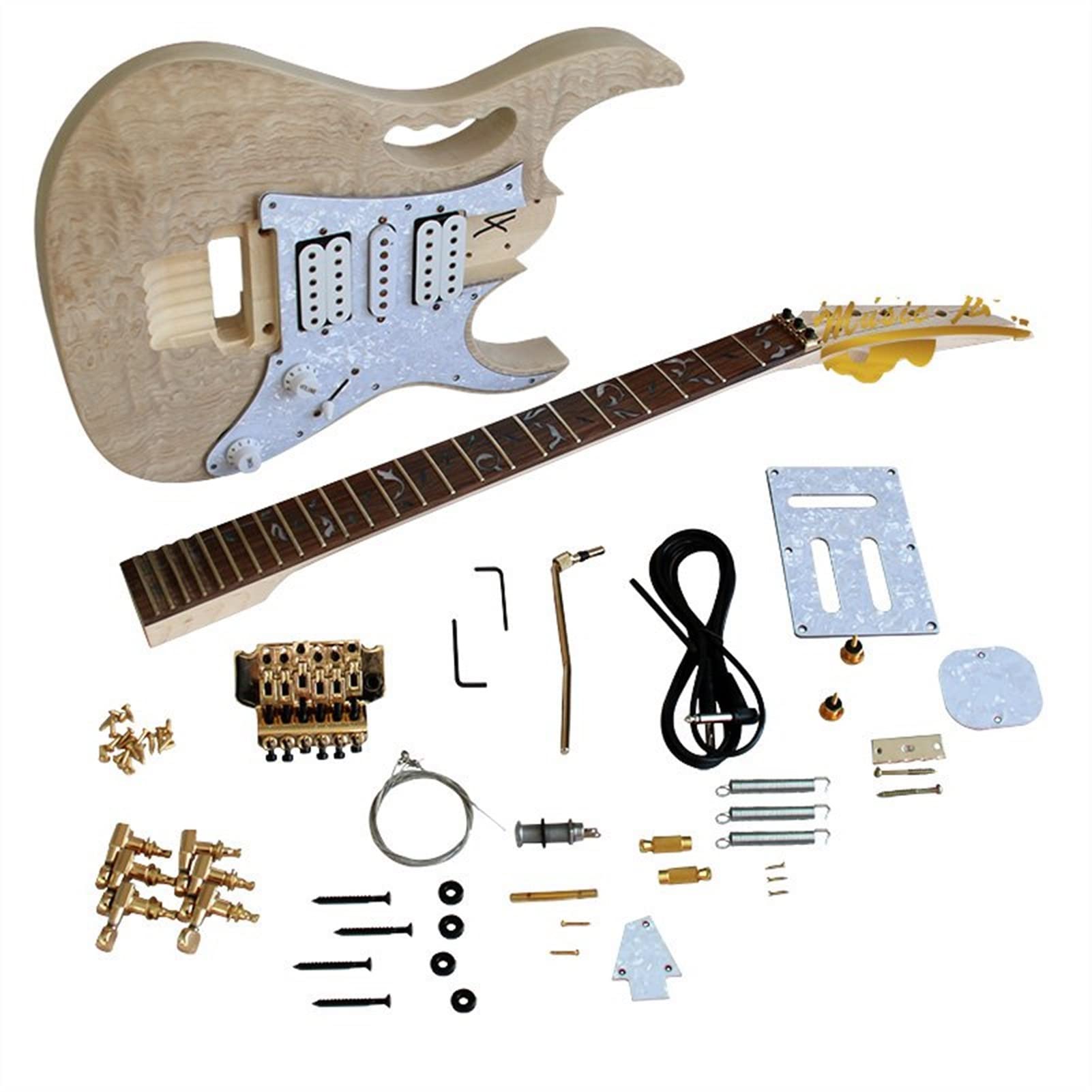 Amazon.co.jp: TSTS 未完成のギターボディ 電気ギターキットセットバス