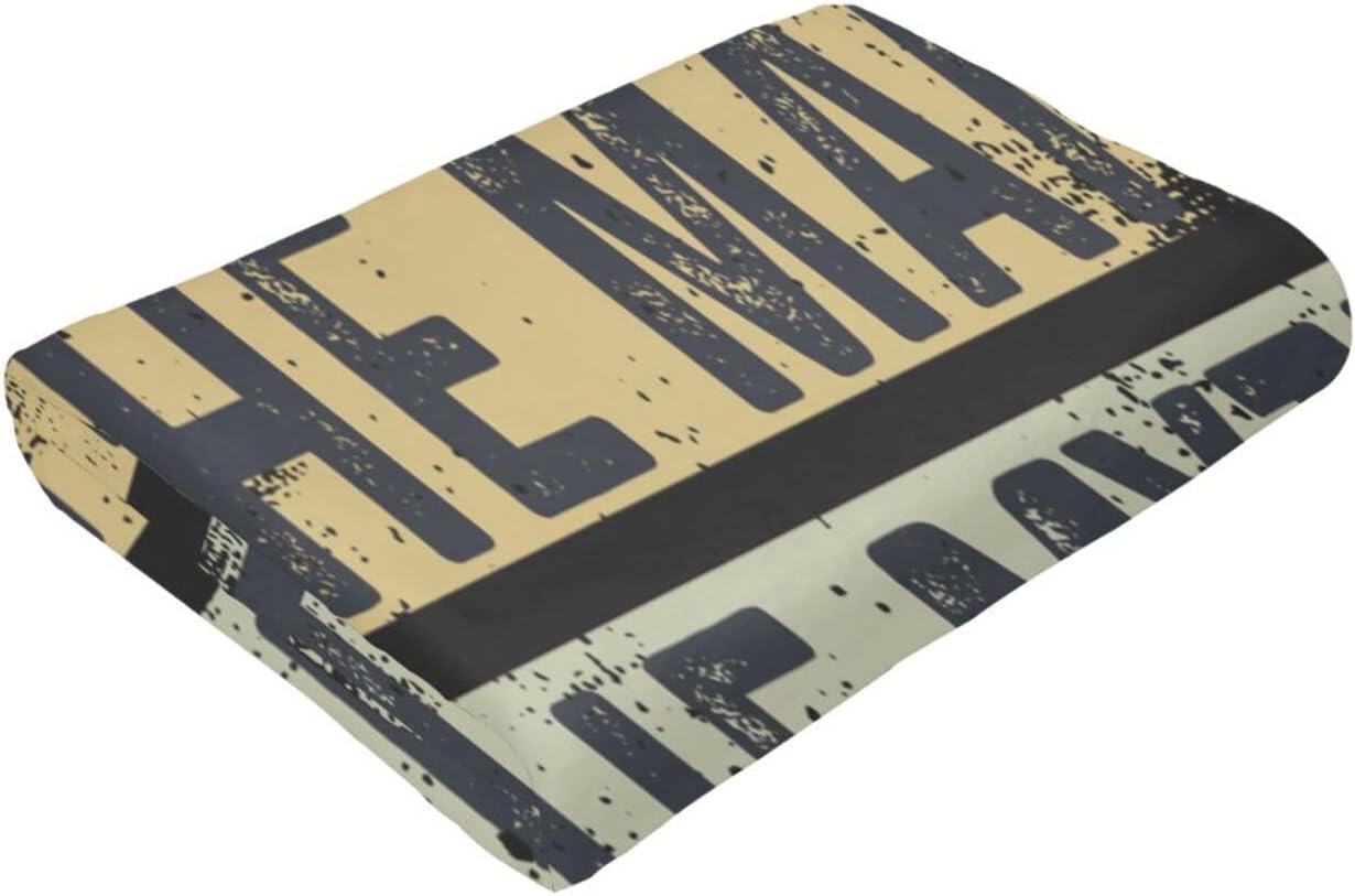 Godfather The Man The Myth The Legend- Throw Blanket for Couch Bed Sofa Blankets Warm Soft Cozy Flannel Blanket 60"x50"