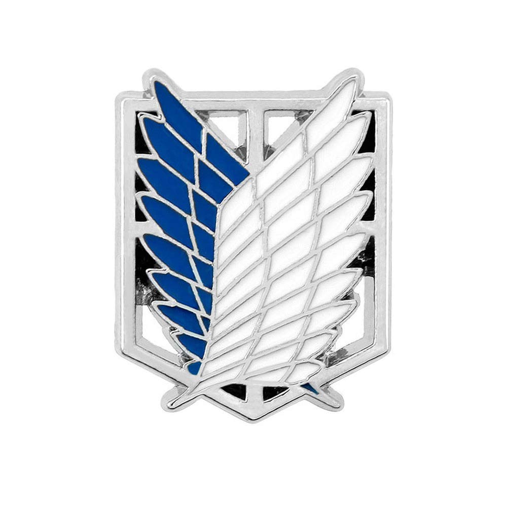 Amazon.co.jp: 進撃の巨人 バッジ 自由の翼 ピン ブローチ 服襟ピン