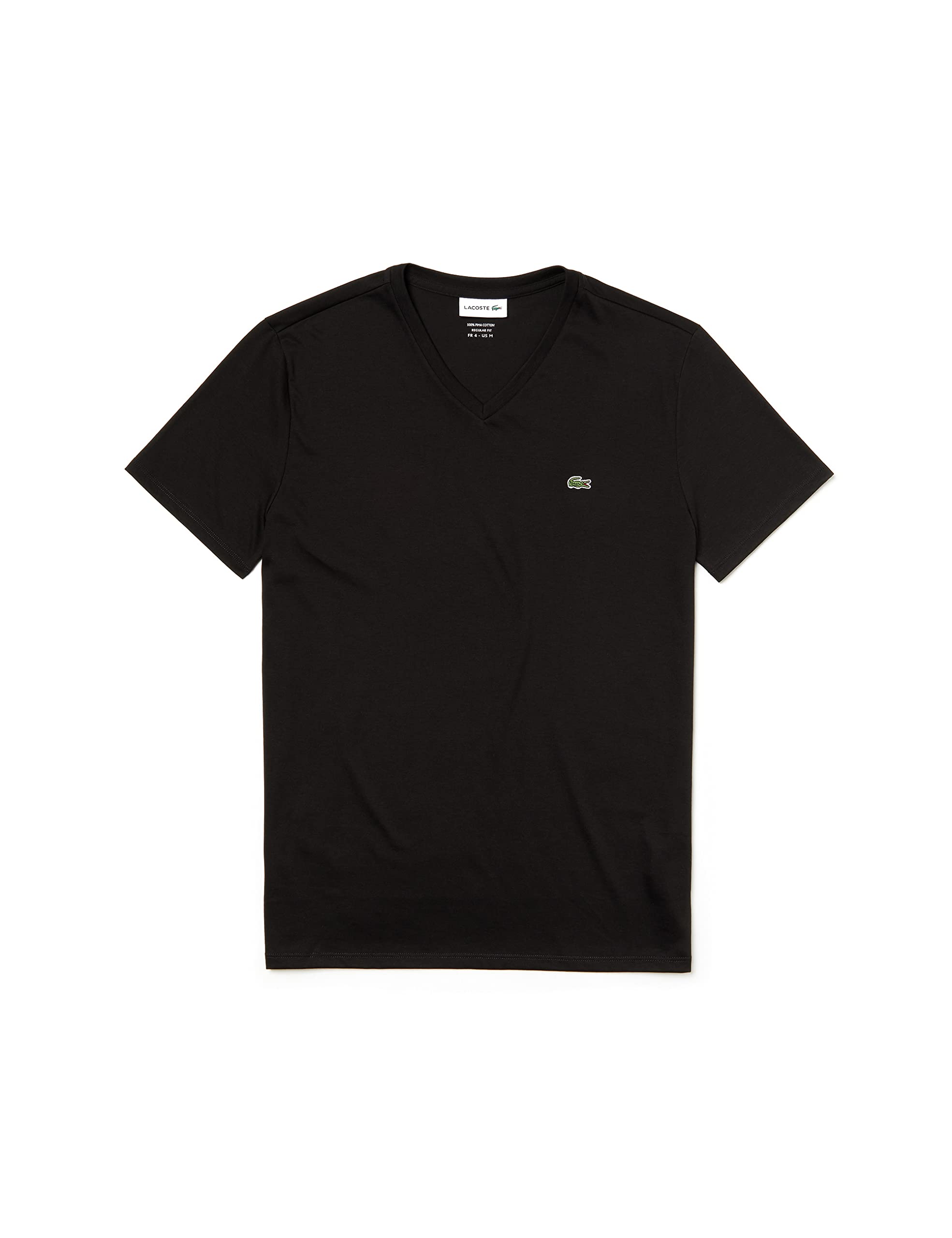 Lacoste T-​Shirt Regular Fit Homme , Noir, L
