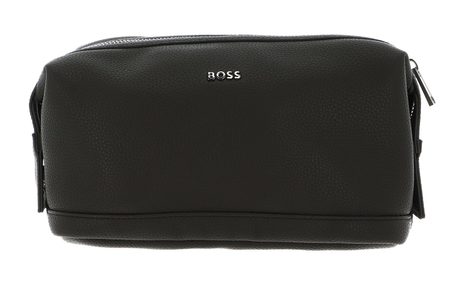 HUGO BOSS Kulturbeutel Classic Grained Washbag Khaki grüngrau