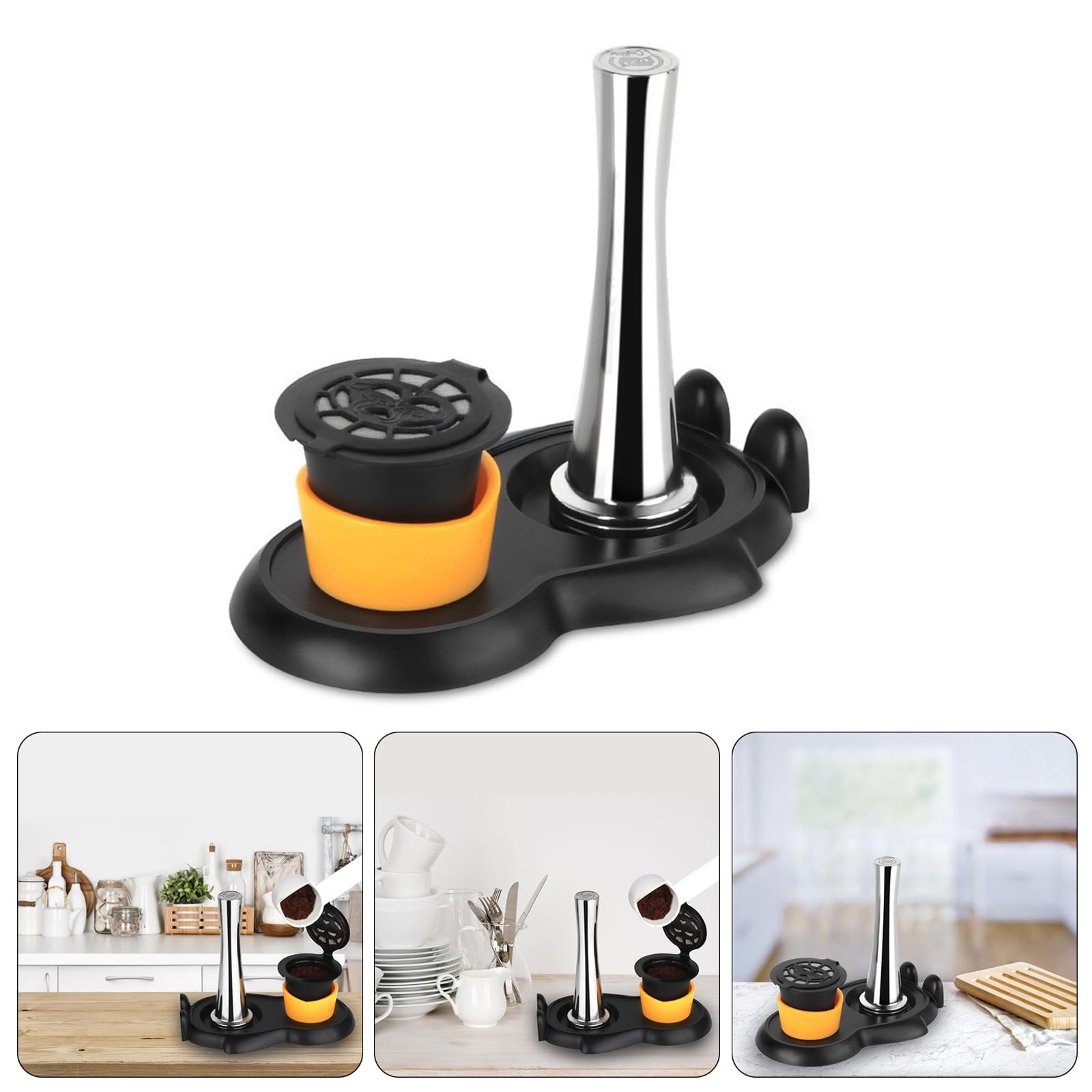 Cápsula de café de acero inoxidable Martillo Set básico cápsulas de café rellenables Accesorios para cafetera El mantenimiento de la máquina