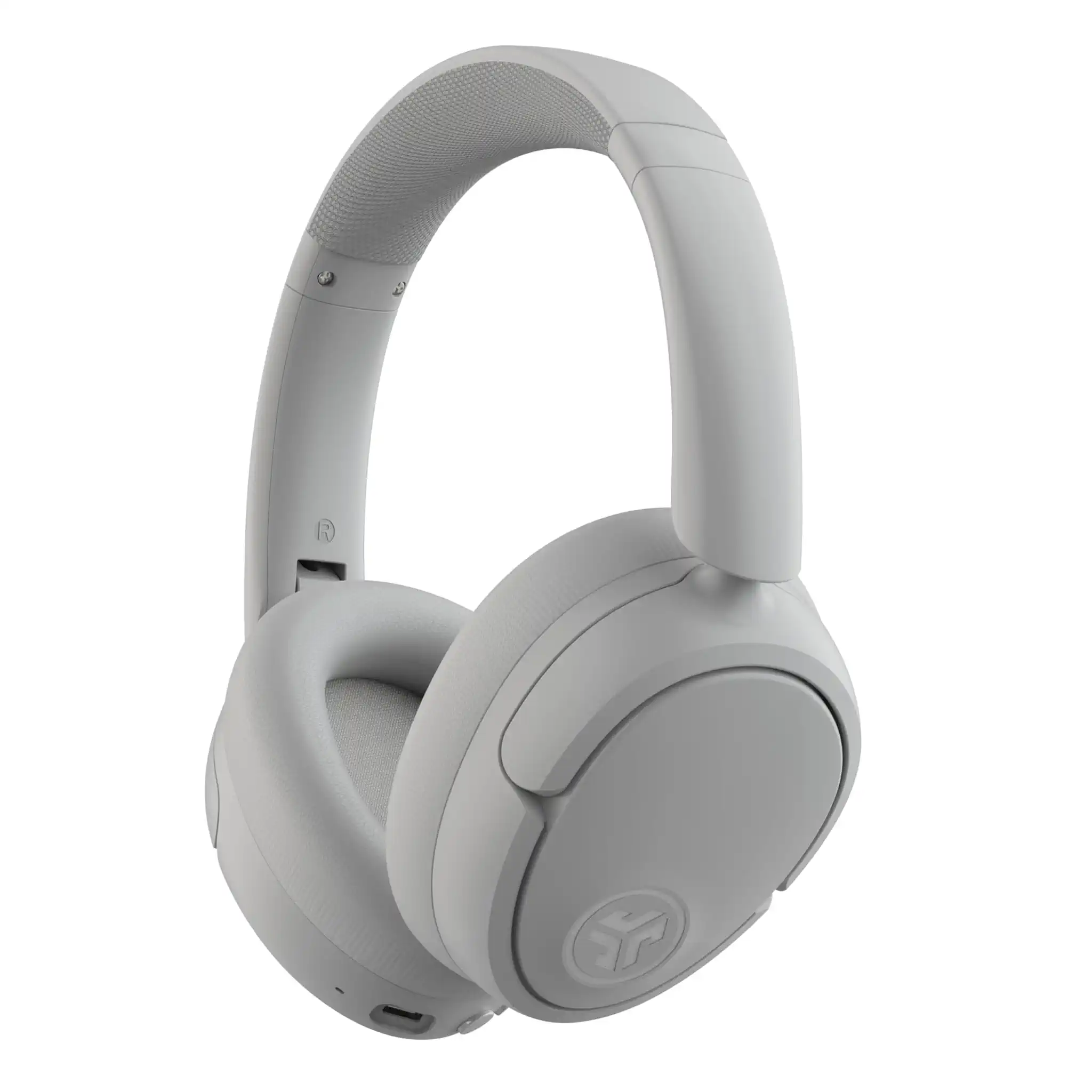 JLab JBuds LUX ANC Smart Noise Cancelling Over Ear Kopfhörer Bluetooth kabellos mit Mikrofon und aktiver Geräuschunterdrückung, 70+ Std. Spielzeit, Faltbare Bluetooth Kopfhörer, Wolkenweiß