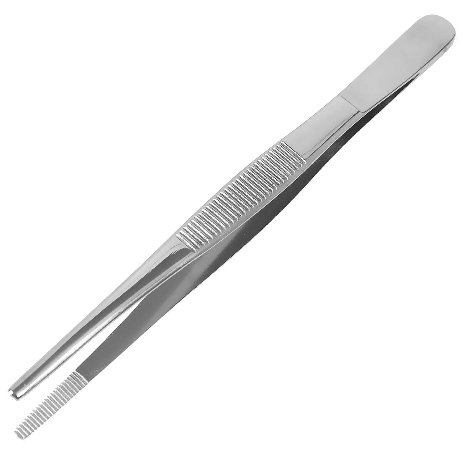 Forgesy Stainless Steel Tweezers, Thumb Dressing Forceps, Serrated Forceps, Silver, (6 INCH) (B09N9FVN31) Amazon Price History, Amazon Price Tracker