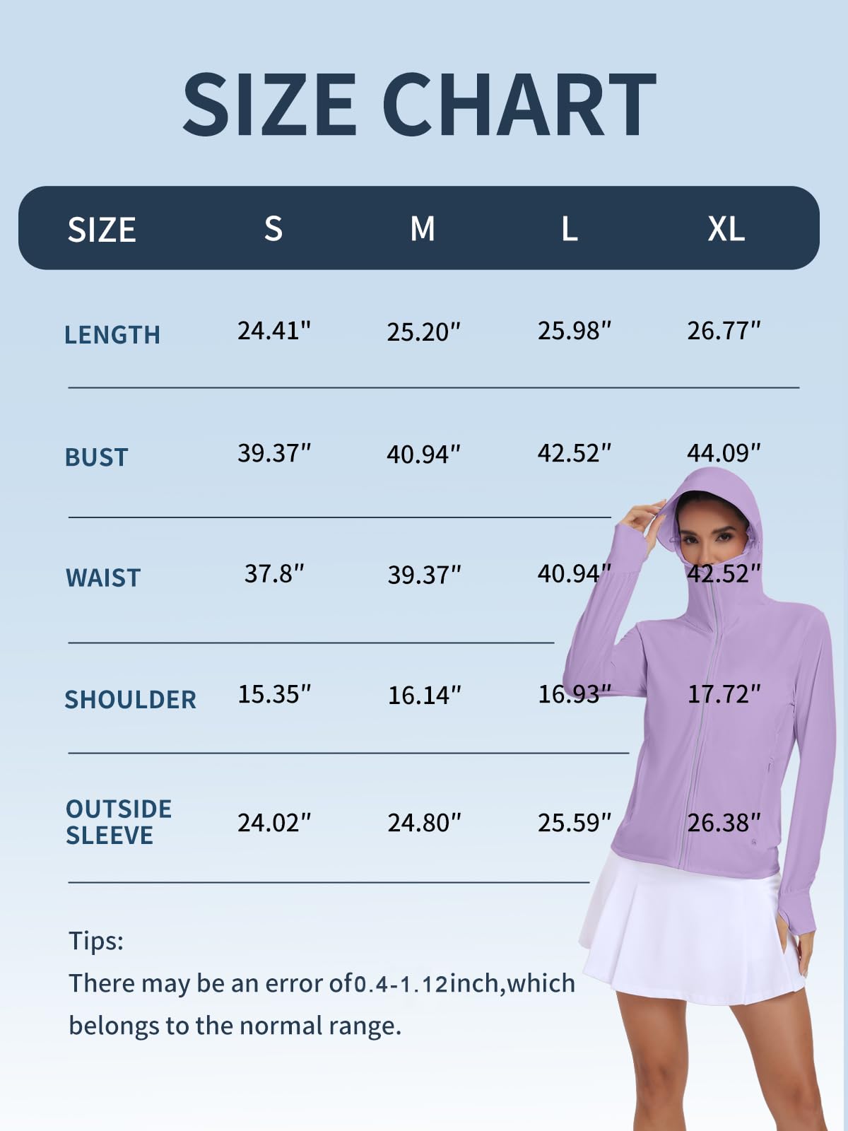 VUTRU Sweat à capuche UPF 50+ protection solaire pour femme - Léger manches longues avec poche