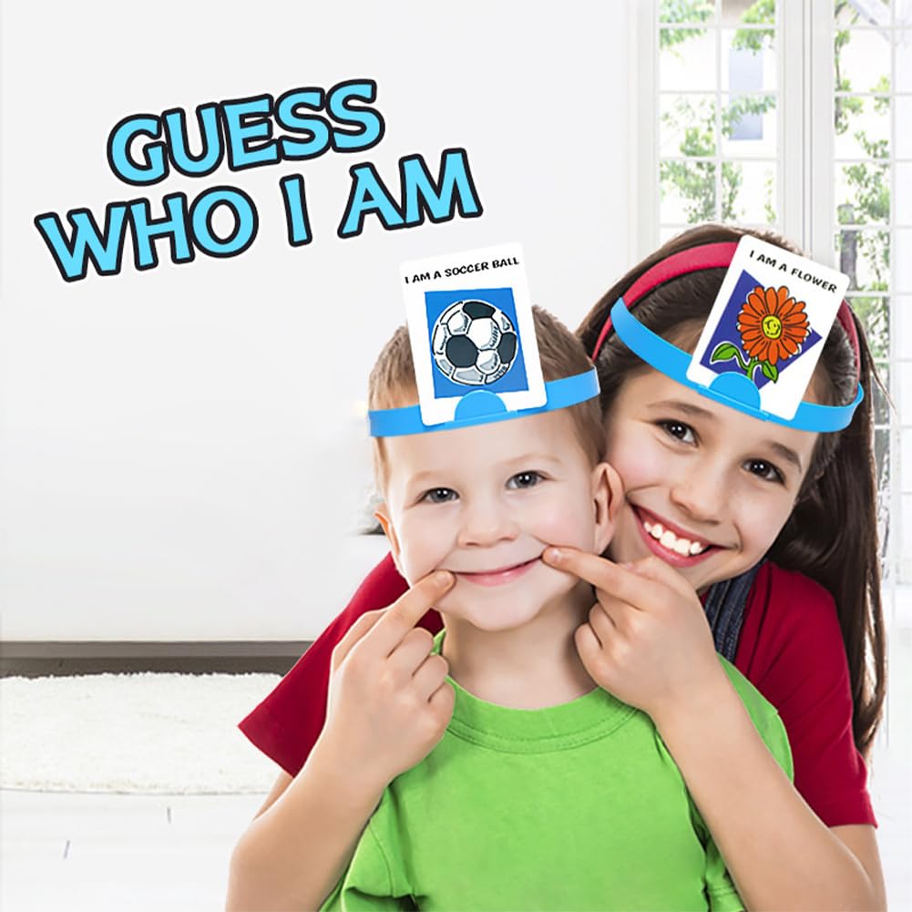 EduPlayte Hedbanz 2nd Edition Picture Guessing Board Game, HedBanz Game-Guess What’s am - Image 4