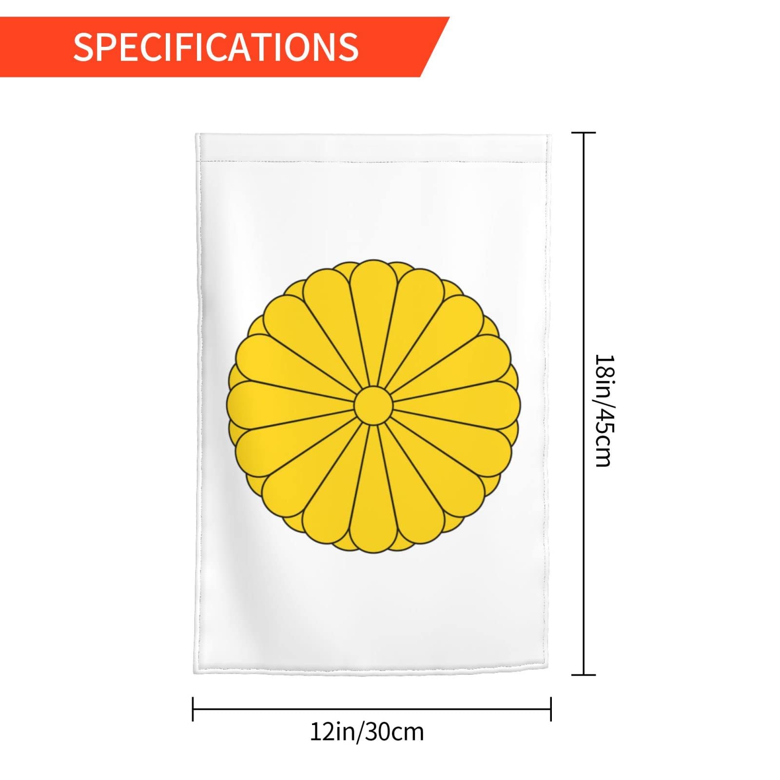 Amazon.com : QIKLMMA Imperial Seal of Japan Garden Flag 12x18 Inch