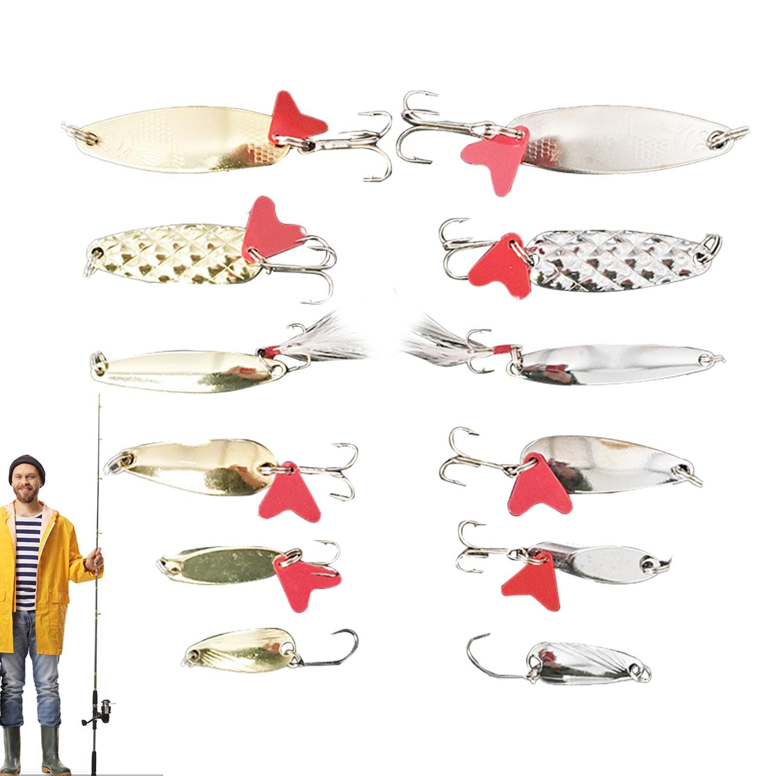 Amazon.co.jp: 釣りスプーン セット, メタル スプーン ルアー