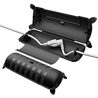 Vista 11 de RESTMO Caja de conexión impermeable para exteriores, cubierta de cable de extensión eléctrica resistente a la intemperie, cubierta sellada segura